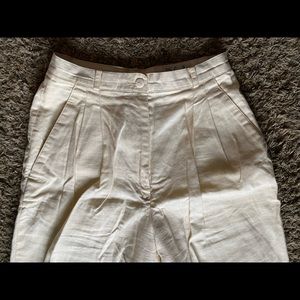 Linen white trousers Rafaella brand